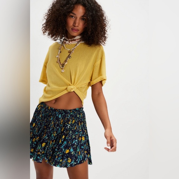 FP ONE Third charm mini printed NWOT navy combo - Picture 3 of 3